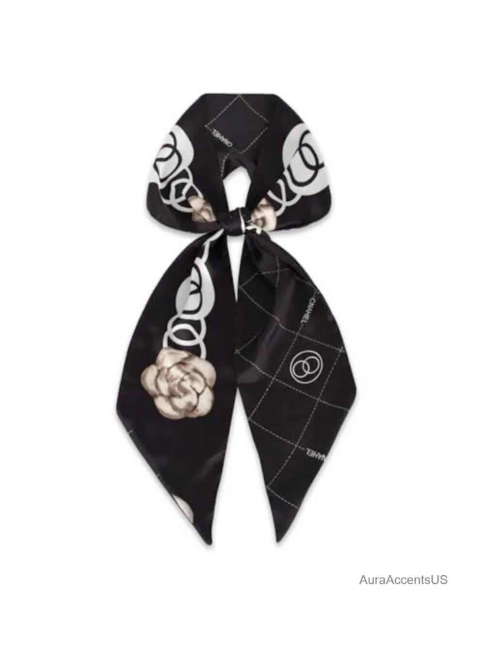 Square Satin Silk Like Head Scarf - 59 x 5.9 inches - Multifunctional Neck